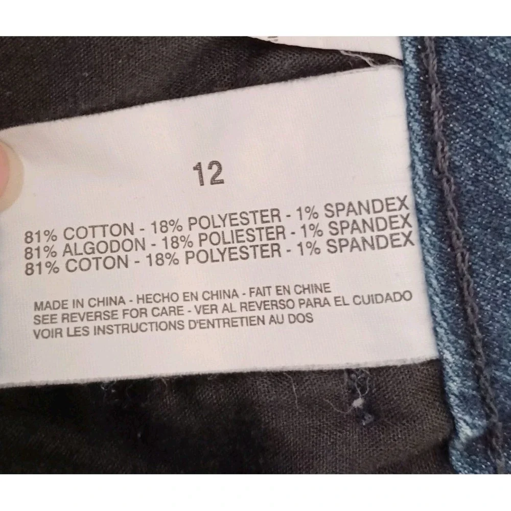 Pappagallo Womens Dark‎ Wash Wide Leg Denim Trouser Jeans Blue Size 10